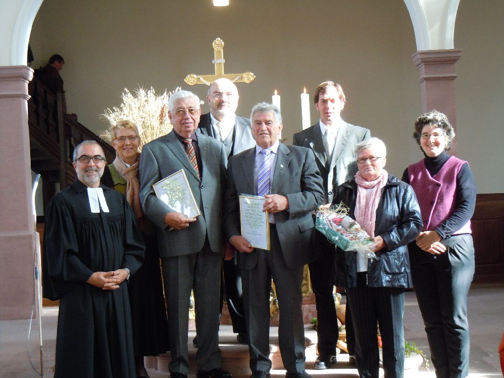 Erntedank Kirchenchor Ehrungen 2011