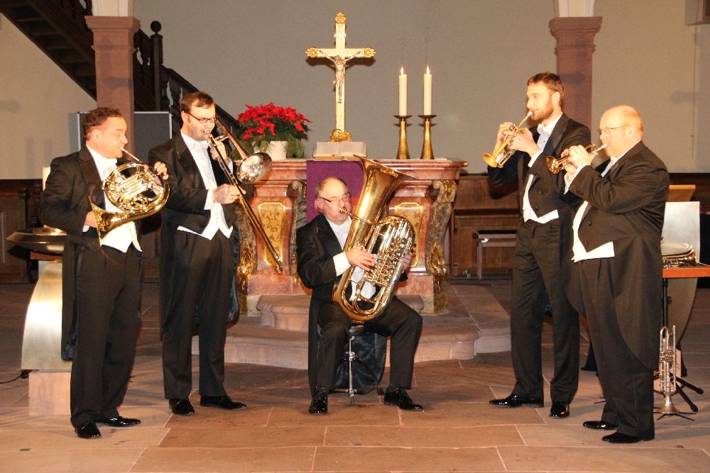 Harmonic Brass in der Evangelischen Kirche in Meißenheim, Foto Jasmin Lehmann