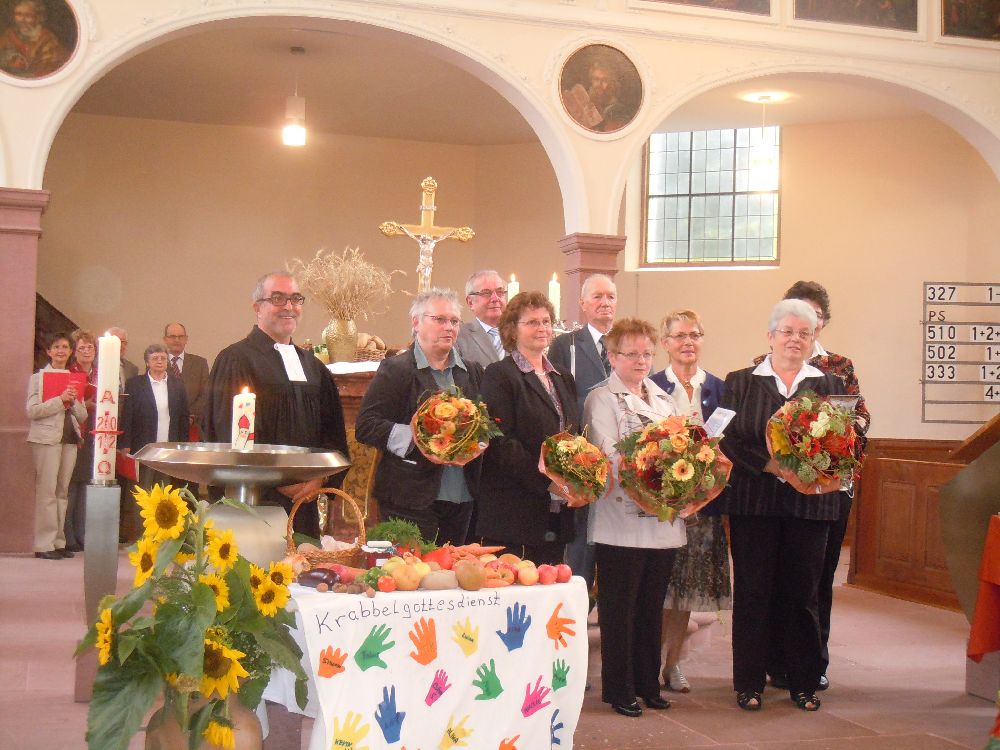 Kirchenchor Ehrungen Erntedank 2012