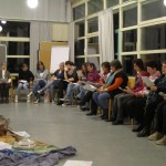 Mitwirkende und Teilnehmerinnen beim Gottesdienst