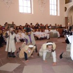 die Hirten auf dem Weg